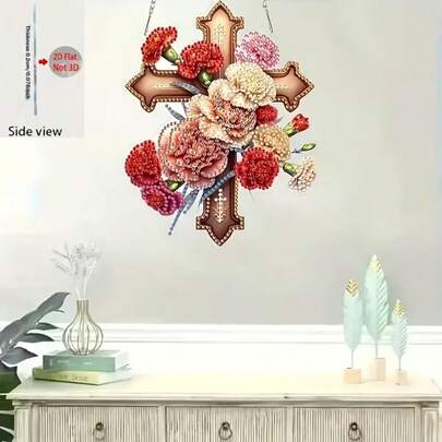 طقم رسم الماس 5D أكريليك 2D، فسيفساء الماس DIY، شكل كريستالي غير متماثل، مناسب للمبتدئين في فن الفسيفساء الأكريليكية، ديكور الجدران والمكتب المنزلي، هدية إبداعية، هدية فريدة للأصدقاء في المناسبات