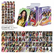 124pcs Holographic Card, Glitter Card, Celebrity Fan Photo Card, Sticker, LOMO Card, Greeting Card - Multicolor - View 8
