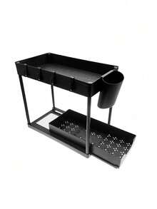 1 chiếc kệ đựng đồ đa năng hai tầng kéo ra dùng cho phòng tắm/nhà bếp - Xem 7