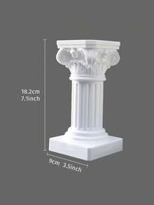 1PC European Corinthian Roman Column Resin Candle Holder Ornament, Architectural Desktop Decor, Home Desktop Aromatherapy Candle Stand, Wedding Table Centerpiece, Gilded Column Stand, Dining Table Decoration, Fireplace Ornament, Suitable For Wedding Party Decoration Photo Props, Wedding Banquet Window Display Photography Decoration Props, Wedding Table Centerpiece - Multicolor - View 17