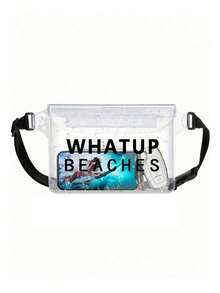 这款大容量防水腰包采用“WHATUP BEACHES”图案设计，配有可调节腰带，PVC材质。它采用三重密封设计，并设有防水手机口袋，支持触屏操作。是海滩活动的理想之选。这款腰包可在冲浪、皮划艇、划船或钓鱼时保护您的手机和贵重物品。 - 彩色 - 查看 14