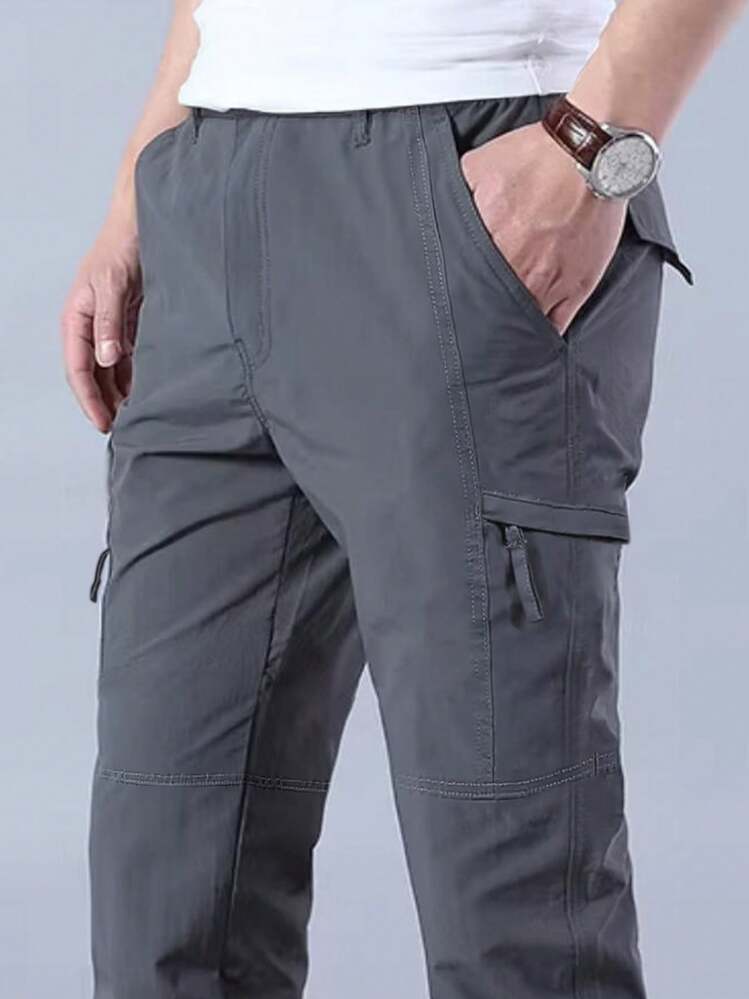 Men Pants - smoke gray - View 1