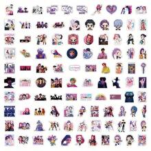 103张K-Pop女团防水贴纸，DIY装饰贴纸，适用于手机壳、笔记本、剪贴簿、行李箱、滑板、帆布包等，个性化粉丝周边，日常装饰 - 彩色 - 查看 6