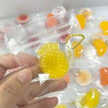 1个软捏捏玩具，柑橘片糖果造型，慢回弹，缓解压力，超柔软触感，青少年创意玩具，完美的生日/节日/圣诞礼物 - 彩色 - 查看 10
