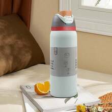 Bình giữ nhiệt dã ngoại OwaIa Boneyard Double Drink có ống hút, dung tích lớn 32 oz / 945 ml, giữ nhiệt hơn 24 giờ, bình nước cách nhiệt chân không kép, giữ lạnh đồ uống, kiểu dáng đẹp, gia công tinh xảo, thích hợp cho cắm trại, công việc, sử dụng trong nhà. - màu trắng nhạt - Xem 5