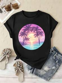 Women T-Shirts - Black - View 2