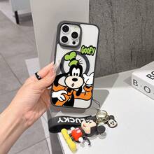 This Disney Mickey Mouse Pattern Lanyard Phone Case Features A Strong Magnetic Closure And Full Coverage Of Acrylic And TPU Material. It's Shockproof, Lightweight, And Suitable For IPhone17/16/11/13/15/15 Plus/15 Pro/15 Pro Max/12/14 Pro Max/11 Pro Max/12 Pro/12 Pro Max/13. It's A Popular Birthday Gift, Business Gift, Durable, Stain-Resistant, And Fingerprint-Resistant New Phone Case For Men And Women. It Also Includes A Mickey Mouse Phone Case And Mickey Mouse Doll Bracelet. Compatible With SamsungGalaxy S20, S21, S22, S23, And S24 Series. It's The Perfect Gift For Friends And Family. This Stylish Phone Case Is Fun, Lightweight, And Durable. IPhone17 Pro Max Phone Case, Minnie Phone Case. - Hồng - Xem 5