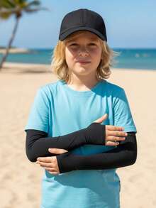 1pc Unisex Sunscreen Arm Sleeves, Breathable Thin Cycling Sleeve For Outdoor Activities, Suitable For Men And Girl - Multicolor - View 17
