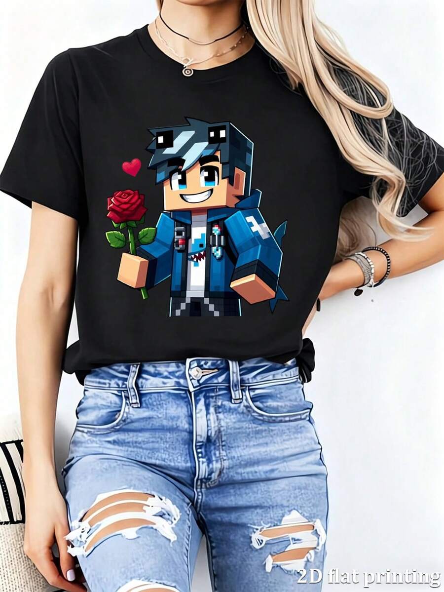 Women T-Shirts - Black - View 1
