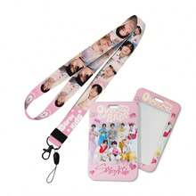 ST RAYKID S Long Lanyard Acrylic Pendant Plastic Pull-Type Card Holder, Student ID/Access Card Case With Transparent Window, Fashion Halter, Suitable For SKZ Concert Gifts - Multicolor - View 5