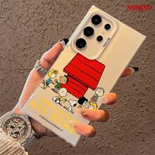 Ốp lưng điện thoại MINISO Snoopy The Gang's All Here In-Mold Decoration dành cho Samsung S26 Ultra/S26 Edge/S26 Plus/S26/S25 Ultra/S25 Plus/S25/S25FE/S25Edge/S24Ultra/S24Plus/S24/S24FE/S23FE/S23Ultra/S23Plus/S23/S22Ultra/S22Plus/S22/A15/A16/A17/A35/A36//A54/A55/A56/ The Girlfriend, món quà lý tưởng cho người hâm mộ anime. - màu đen - Xem 4
