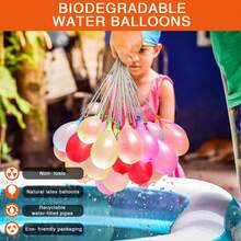 1 Set Rapid-Filling Self-Sealing Water Bomb Balloons, Tropical Colors Summer Fun Toys, Thickened Latex Water Balloons For Outdoor Beach, Pool & Party Games - 彩色 - 查看 7