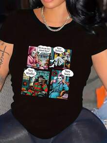 Women T-Shirts - Black - View 1