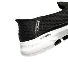 Skechers Comfortable Shock-Absorbing Casual Slip-On Walking Shoes - Black and White - View 6