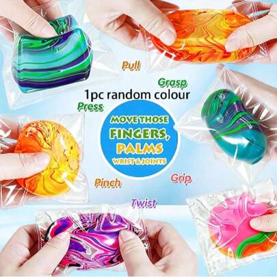 1pc Random Color Squeeze Stress Relief Cube Toy, Sensory Fidget Toy For Autism, Classroom Rewards, Valentine's Day Christmas Halloween Gifts, Easter Basket Filler, Office Desk Decor, Extra Soft & Squishy