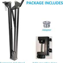 SoloCast Professional Adjustable Scissor Arm Microphone Stand, Suitable For SoloCast Microphone - one-size - View 2