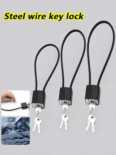 1 ổ khóa cáp thép mềm, thích hợp cho ký túc xá, nhà kho, cửa sắt, phòng tập thể dục, tủ đựng đồ, hành lý, hộp dụng cụ, khóa ngăn kéo chống trộm, ổ khóa chống gỉ và chống thấm nước.
