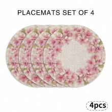 A Round Pattern With Plum Blossoms, Flowers And Green Leaves, Suitable For Spring, Summer, Autumn And Winter Seasons - Multicolor - View 21