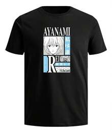 Rei Ayanami T-Shirt Seg0170 - 黑色 - 查看 1