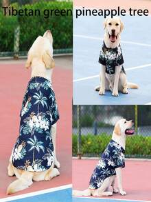 1件宠物降温衬衫，狗狗衣服，猫狗服装，宠物上衣，宠物睡衣，夏威夷衬衫，夏威夷海滩度假宠物衬衫，适合贵宾犬、比熊犬、小猫，适合所有宠物，带项圈，适合春、夏、秋季日常穿着，生日礼物，圣诞礼物，万圣节礼物，感恩节礼物 - 彩色 - 查看 65