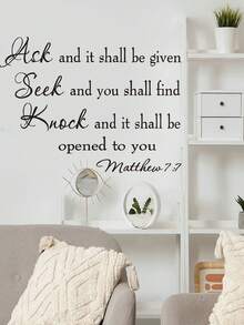 English Quotes Wall Sticker Collection: Warm And Inspirational / Kitchen Theme / Scripture Style, Black English Handwriting / Simple Pattern Design, Self-Adhesive Removable PVC Material, Living Room, Bedroom, Kitchen Wall Decoration. - Wall Stickers - View 10