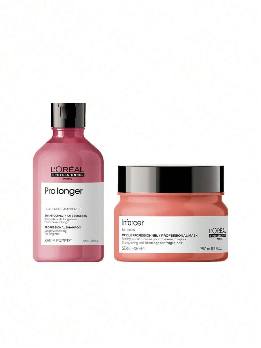 [Bundle] Serie Expert Pro Longer Shampoo 300 Ml + Inforcer Anti-Breakage Mask 250 Ml - EXPERT SERIES - View 1
