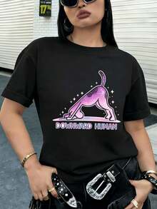 Women T-Shirts - Black - View 2