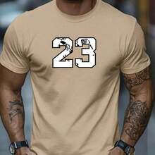 Men's Classic Short-Sleeve T-Shirt 30.1 Summer - 卡其色 - 查看 1