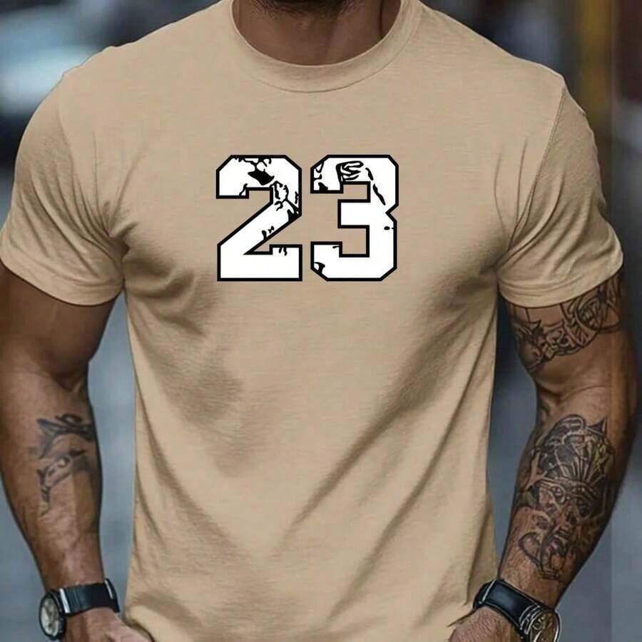 Men's Classic Short-Sleeve T-Shirt 30.1 Summer - 卡其色 - 查看 1