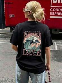 Women T-Shirts - Black - View 8