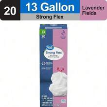 13 Gallon Tall Kitchen Trash Bags 20 Or 120 Count Lavender Scent Strong Flex Drawstring Garbage Bags Durable Tear Resistant Odor Control Bin Liners For Home Kitchen Household Waste Disposal Multipurpose Trash Bags - 20 - View 2
