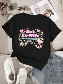 Women T-Shirts - Black - View 2