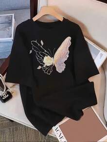 Women T-Shirts - Black - View 1