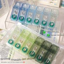 6卷装精美双面点状胶带，直角/弧形，易于粘贴，适用于DIY贴纸、办公及学校用品、帐篷、艺术项目，是理想的礼品之选，永久性卷状胶带，配有胶带座，适用于工艺品和剪贴簿。 - 多色 - 查看 8