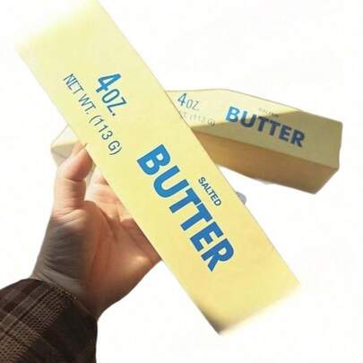 1pc - 2026 New Super Soft Large Butter Squeeze Toy - Honey Slow Rebound Stress Relief Toy, Realistic Butter Stick, Upgraded Ultra Soft Texture Stunning, Creative Vent Gift Suitable For Teenagers - Holiday Gift, Creative Surprise, Perfect Gift