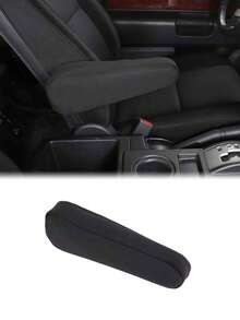 1 buah Sarung Sandaran Tangan Mobil Kain Hitam, Sarung Sandaran Tangan Minivan Universal, Aksesori Interior Kain yang Dapat Dicuci - Kemasan tunggal - View 12