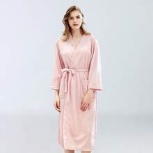 1 Áo choàng tắm cotton kiểu waffle, Áo choàng tắm cotton unisex dành cho người lớn, Mùa xuân/Hè - Nhiều màu - Xem 16