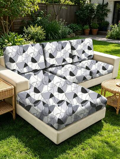 1 chiếc vỏ đệm ghế sofa trang trí, chống trượt, co giãn, bọc toàn bộ, dùng cho ghế sofa ngoài trời ven sông, vỏ đệm tựa lưng, vỏ đệm ghế sofa đơn/đôi/ba/bốn chỗ, vải lụa sữa in hoa, thích hợp cho ghế sofa ngoài trời vào mùa xuân, hè, thu và đông.