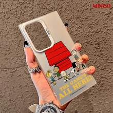 Ốp lưng điện thoại MINISO Snoopy The Gang's All Here In-Mold Decoration dành cho Samsung S26 Ultra/S26 Edge/S26 Plus/S26/S25 Ultra/S25 Plus/S25/S25FE/S25Edge/S24Ultra/S24Plus/S24/S24FE/S23FE/S23Ultra/S23Plus/S23/S22Ultra/S22Plus/S22/A15/A16/A17/A35/A36//A54/A55/A56/ The Girlfriend, món quà lý tưởng cho người hâm mộ anime. - màu đen - Xem 5
