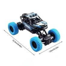 Coche de carreras RC para niños, coche todoterreno con Control remoto con luces LED coloridas, neumáticos de goma, regalos para niños, juguetes para jugar al aire libre - BD002LAN - Ver 12