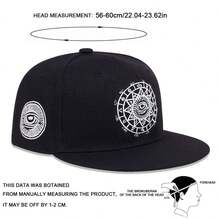 1 pieza Gorra de béisbol con estampado de ojo grande para hombre, gorra de béisbol bordada, sombrero casual de uso urbano para primavera, otoño, viajes, vacaciones en la playa - multicolor - Ver 2