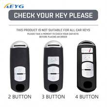 适用于2 3 5 6 BL BM GJ Atenza Axela Demio CX-3 CX3 CX-5 CX5 CX7 CX-9 CX8的ABS碳纤维汽车钥匙壳保护套钥匙扣 - 馬自達A款 - 查看 7