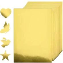 20 Sheets Metallic Silver Cardstock - A5 Size (250gsm Heavyweight), Multiple Colors Available, Mirror Silver Foil Cardboard, Suitable For Handmade Crafts, Invitations, Decorations, Scrapbooking, DIY Crafts, Card Making, Greeting Cards, Birthday Parties (Deep Gold, Holographic Silver, Light Gold, Laser Gold, Laser Silver, Red, Black, Green, Etc.) - 20 Sheets Of Cardstock - View 17