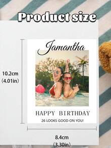 Customized Photo Birthday Stickers, Gift Bag Stickers, Birthday Photo Stickers, Personalized Birthday Stickers, Customized Wine Bottle Labels, Customized Champagne Labels, Mini Champagne Bottle Labels, Mini Wine Bottle Labels, Personalized Wine Labels - Multicolor - View 10