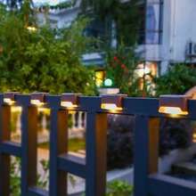4pcs Solar Powered Outdoor Lights, Waterproof Stair Step Lights, Wall Lights, Railing Lights For Home Garden - Solar Wall Lamp - View 4