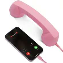 Vintage Phone Handset - Classic Wired Telephone Handset With Type-C Interface, Plug And Play High Definition Call, Volume Control, Tangle-Free Cable, Suitable For Mobile Phones, Tablets, Home Office, Cool Gift For Elderly - View 12