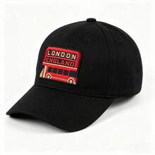 1pc London England Embroidered Patch, Red Double-Decker Bus Iron-On Applique, UK Travel Souvenir Badge, British Culture Sticker, Suitable For Clothing, Jackets, Backpacks, DIY - A - View 9