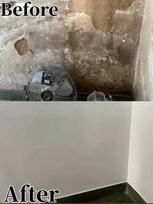 1set/120mlwallrefurbishmentspraypaint(Scraper+Gloves+Sandpaper),1pc/150gwhiteemulsionpaint+Brush.Easilycoversgraffitiandoldstains;Providesawhite,Texturedfinishremovesstainsessentialforrefurbishment;Doesnotaffectnormallivingconditionsafterapplication. - Liquid - View 4