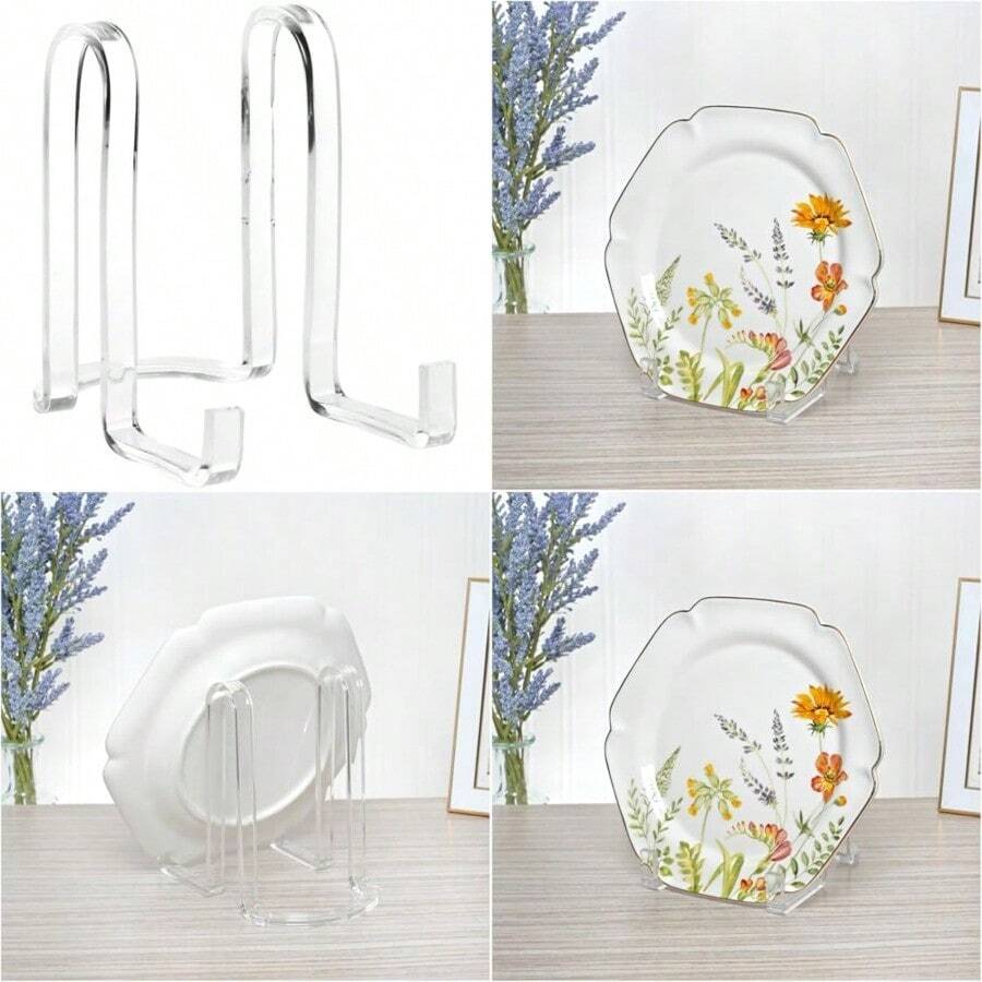 Brand Clear Acrylic Ribbon-Style Display Easel - Claro - Ver 1