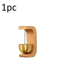 Wireless Wooden Wind Chime Magnetic Doorbell Walnut Wood Doorbell Two Installation Methods - Magnetic Or Adhesive Suitable For Commercial Entrance Home Entrance Living Room Bedroom Entrance Room Decor Home Decor Party Supplies - Multicolor - View 12